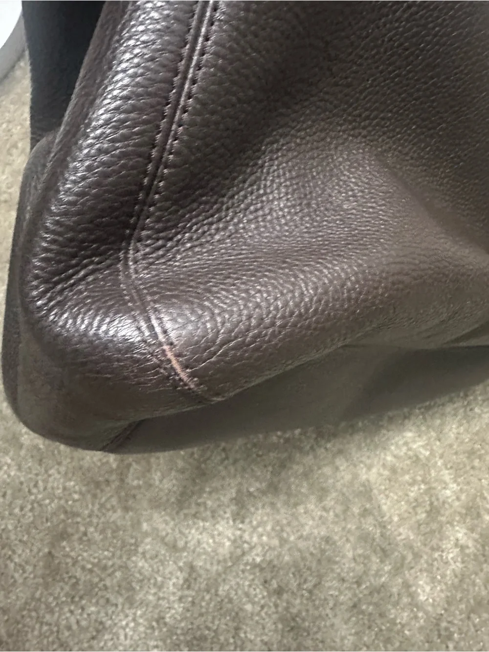 Michael Kors Fulton Large Chocolate Pebbled Leather Hobo Bag 👜✨